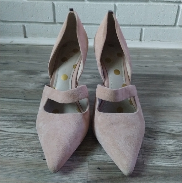 Boden Adrianna Pink / Blush Suede Stiletto Pumps Size 40.5 US 9 - Picture 2 of 5